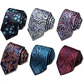 Passabin Tie For Men Necktie Woven Jacquard Neck Ties Set 6 PCS
