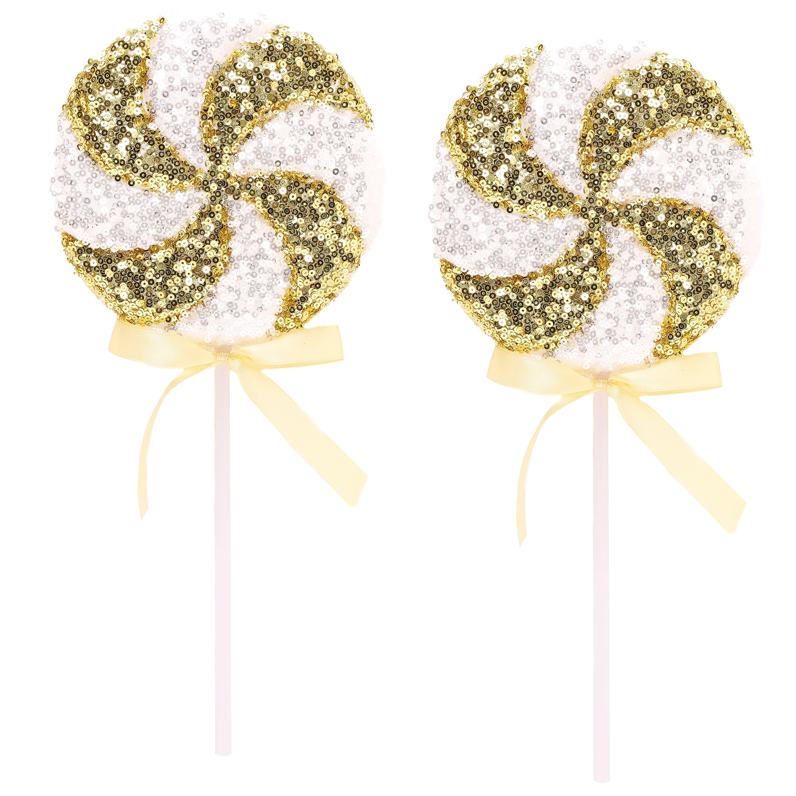 Christmas Concepts® Pack of 2 360mm (14,2") Giant Sparkly Sequin Lollipop Christmas Decoration – Christmas Tree Ornaments – 11 Colours Available