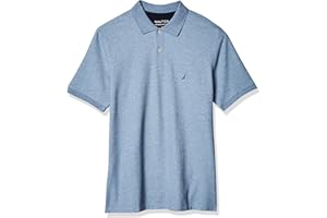 Nautica Men's Big and Tall Classic Fit Short Sleeve Solid Performance Deck Polo Shirt