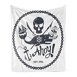 Ambesonne Anchor Soft Flannel Fleece Throw