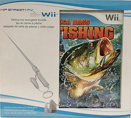 wii fishing game with rod