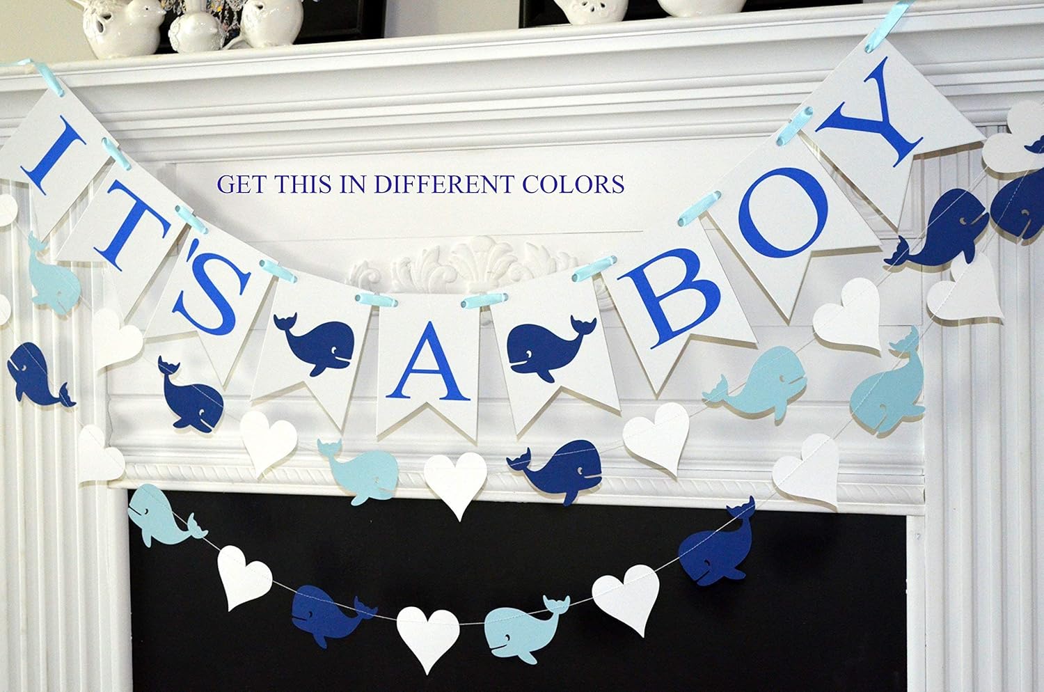 Amazon Com It S A Boy Banner Whale Baby Shower Banner Whale