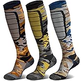 Hylaea Merino Wool Ski Socks, Cold Weather Socks for Snowboarding, Snow, Winter, Thermal Knee-high Warm Socks, Hunting
