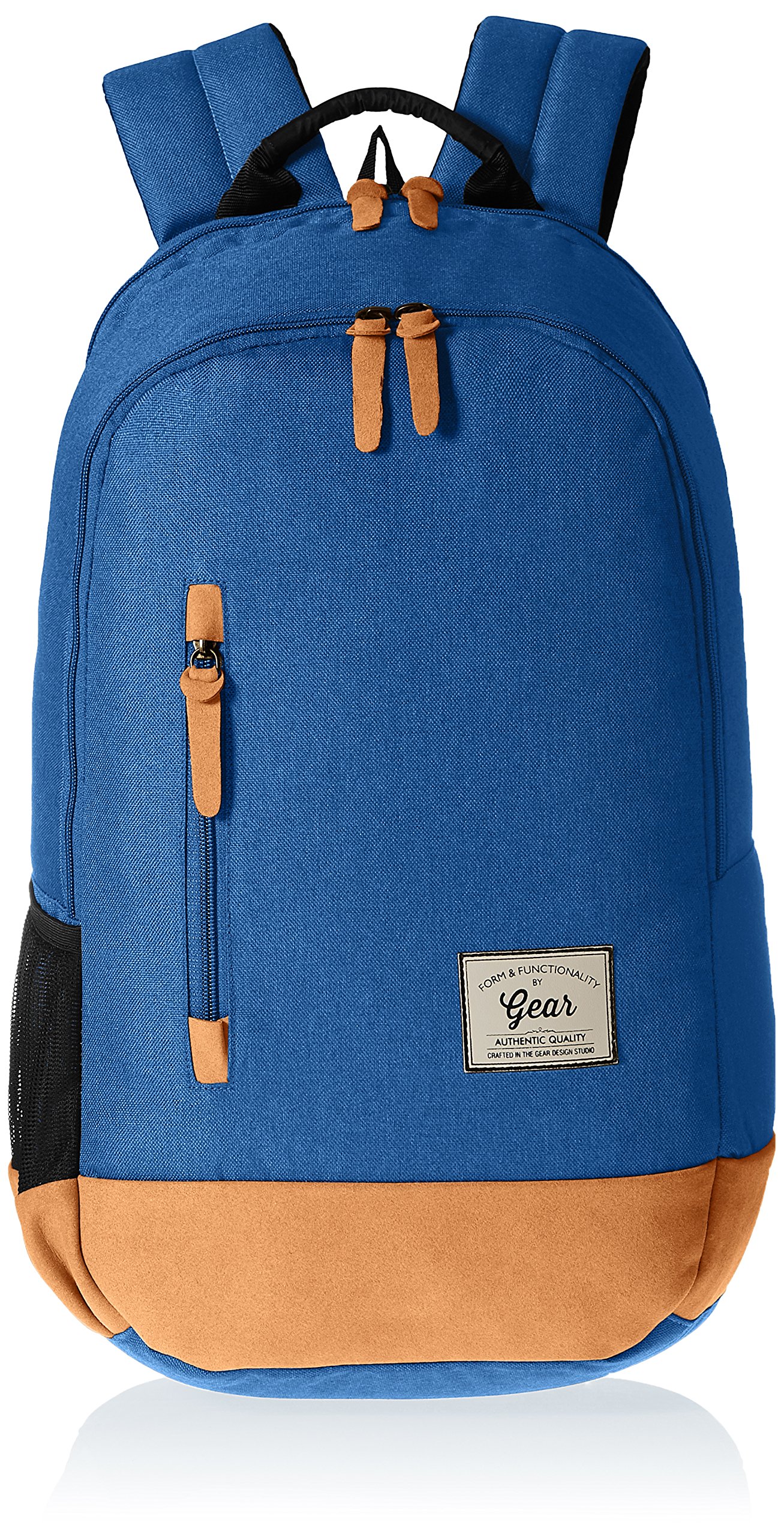 gear 26 ltrs navy blue and beige casual backpack