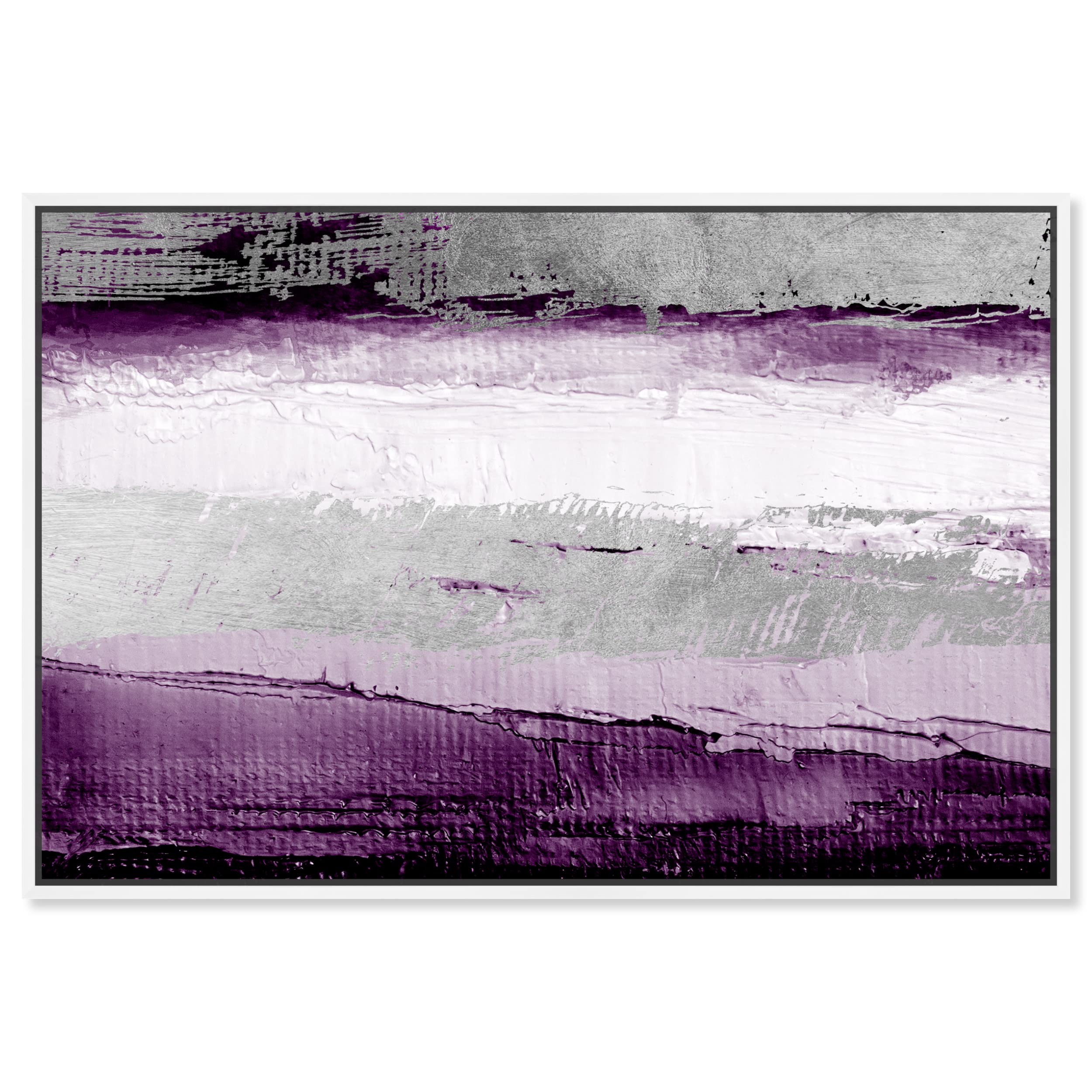 Photo 1 of The Oliver Gal Artist Co. Abstract Wall Art Canvas Prints 'Envision and Elevate Violet' Home Décor, 24 in x 16 in, Purple, Gray