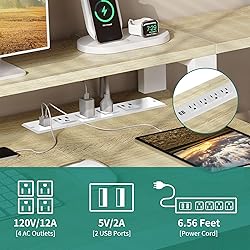 YITAHOME L Shaped Desk with 3 Drawers, 65" Corner