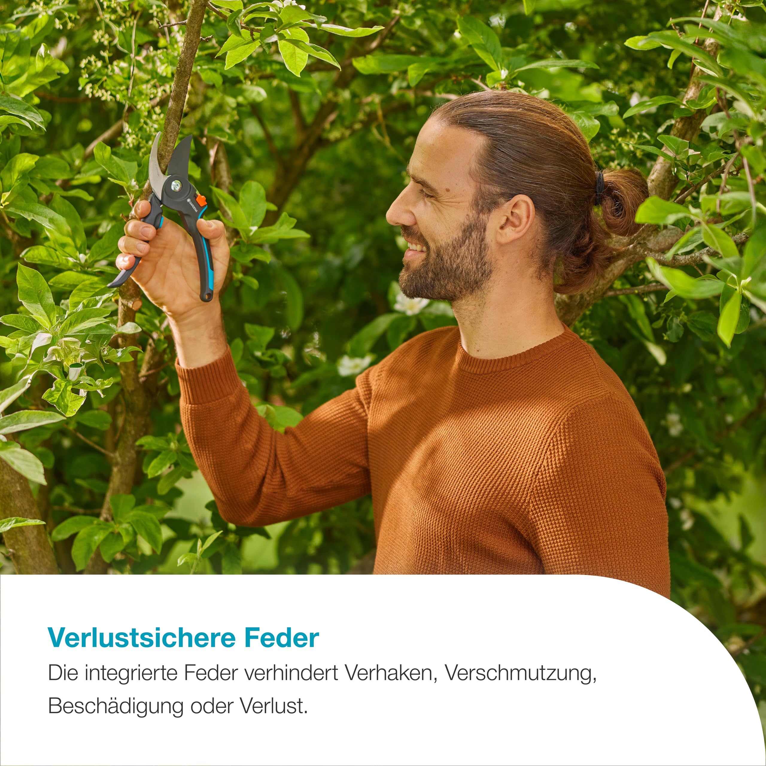 Gardena PremiumCut Pro Gartenschere, Bypass-Schnitt, für frisches Holz, 24 mm Schnittdurchmesser, ergonomische Griffe, PowerCoating-Klingen, in Deutschland hergestellt (12251-20) 6