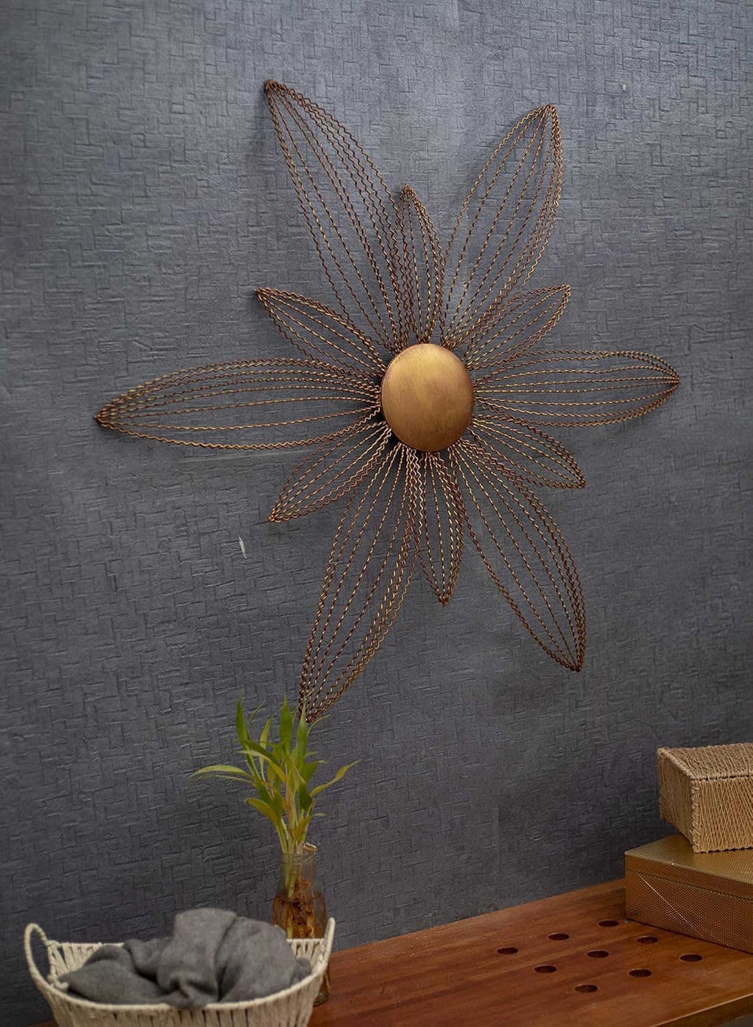 Malhar Handicraft Minimalist Metal Creative Art Luxurious Wall Decor For Modern Home Decoration Kitchen Living Room Drawing Room 24 X 24 Inches