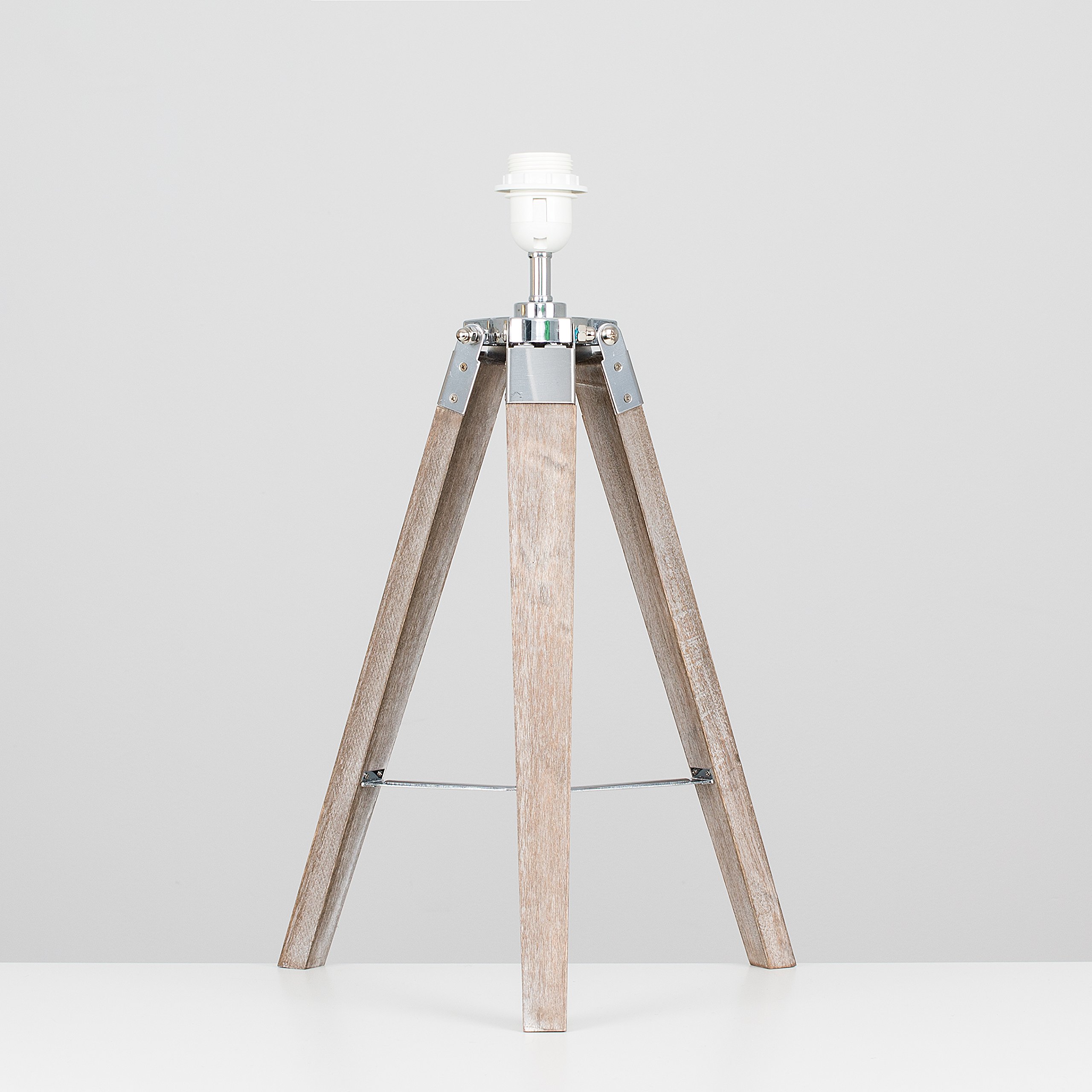wooden tripod table lamp base