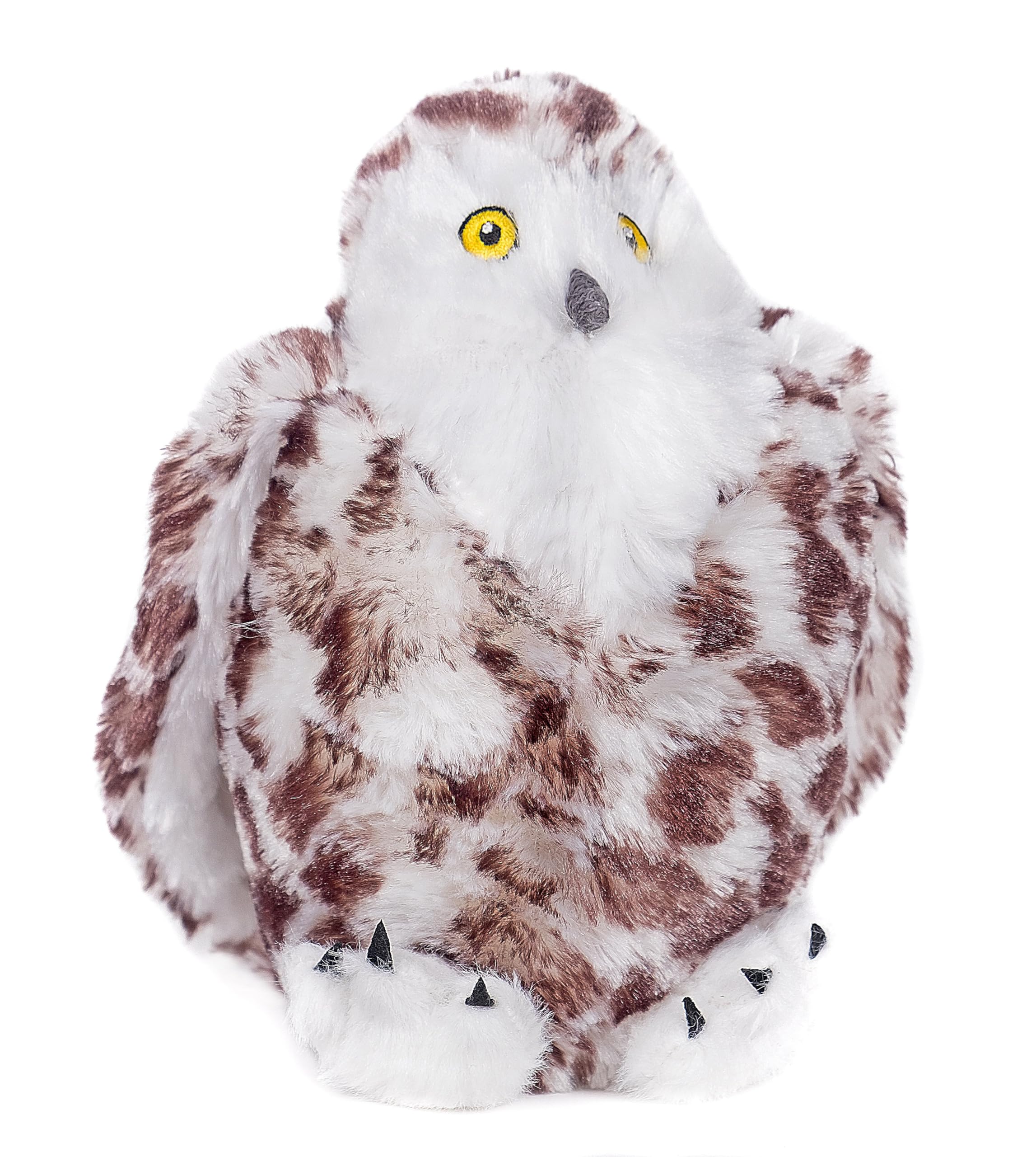 Animal Instincts Snow Mates Suri Snowy Owl, Squeaky Soft Plush Chew Companion Dog Toy - Medium