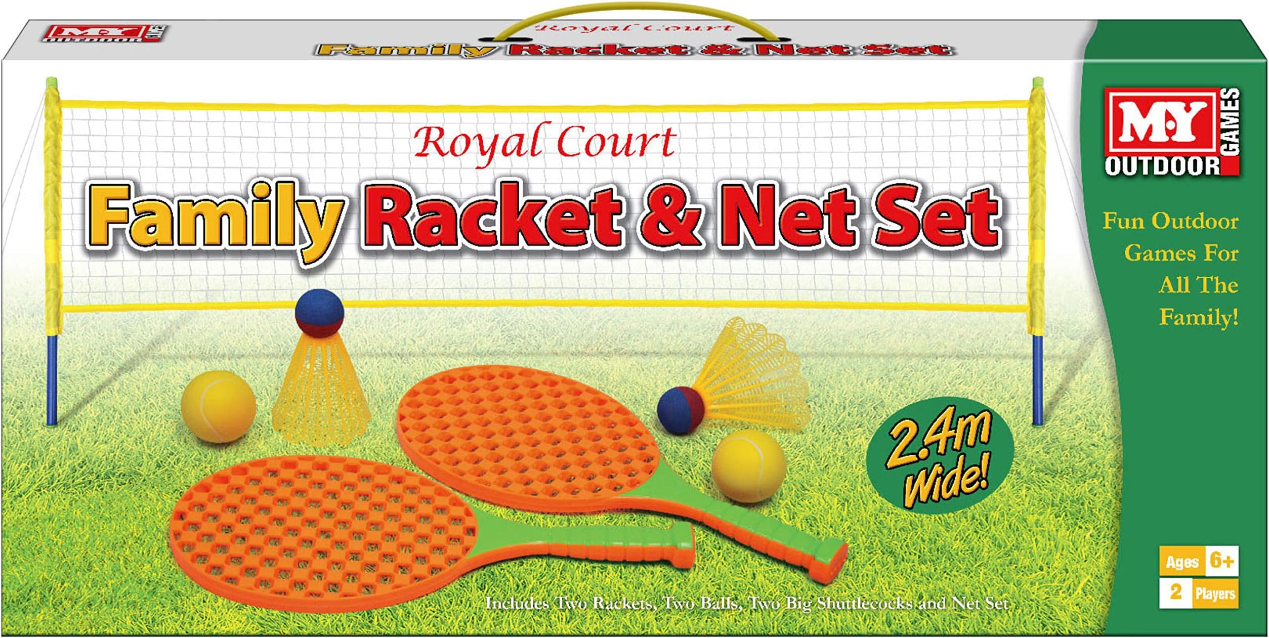 royal court M.Y Family Racket & Net Set | Tennis Outdoor Garden Games Set