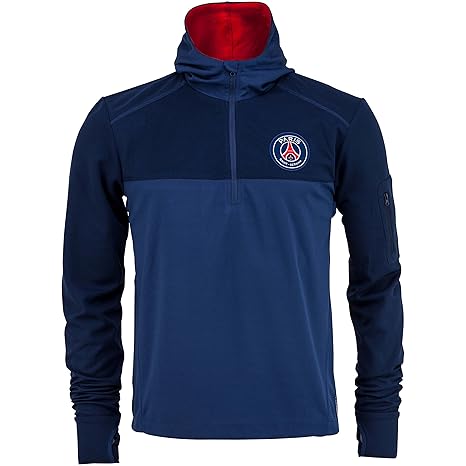 Trainings-Sweatshirt PSG, mit Reißverschluss, Erwachsenengröße, für Herren, offizielle Kollektion Paris Saint Germain