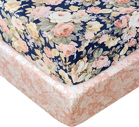 floral crib sheet
