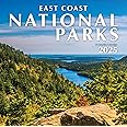 2025 East Coast National Parks Hangable Monthly Wall Calendar Large Months Nature Walks Scenic Hiking Trail Travel Photography Vacation Photo Gift (2025 East Coast National Parks)