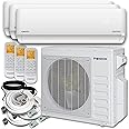Triple Split 27000 BTU 2.25-Ton Diamante Ultra Wi-Fi 22 SEER Energy-Star Multi (3) Zone Wall Mount Air Conditioner Heat Pump 230-Volt