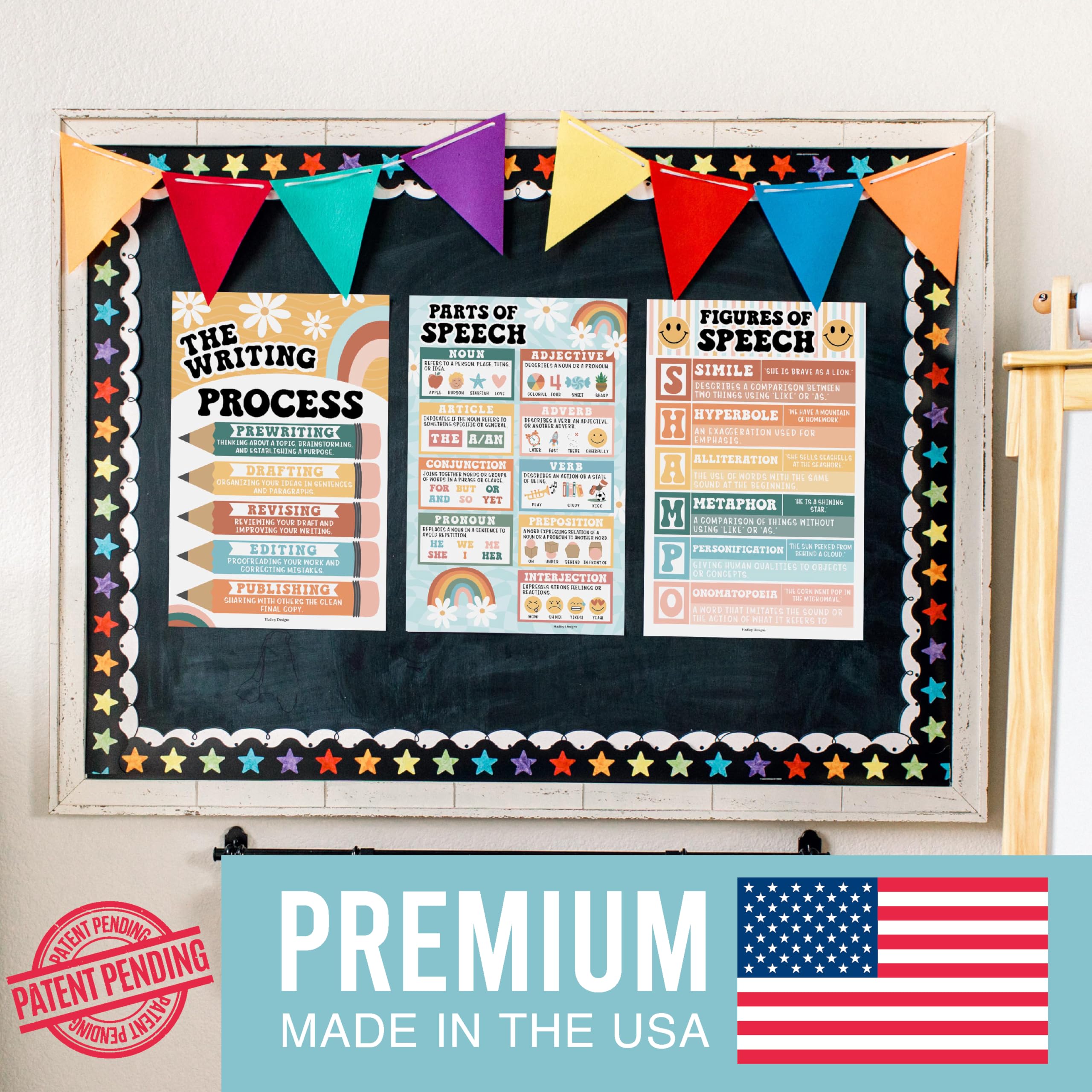 Mua Hadley Designs Parts of Speech Posters For Classroom -4 English ...