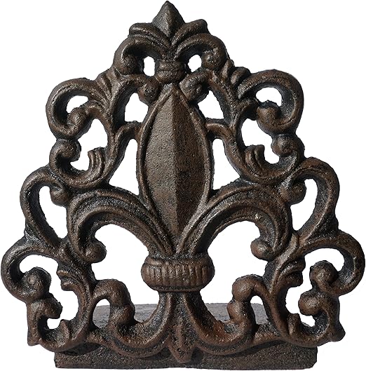 Amazon Com Lulu Decor Cast Iron Fleur De Lis Door Stop Door