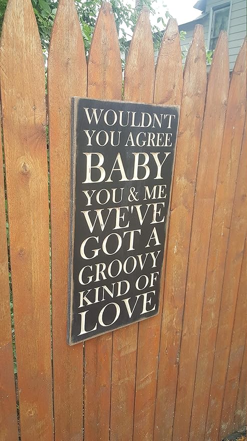 Lynnyo22 Letrero De Madera Tallada A Medida Con Texto En Ingles I D Nt You Agree Baby You Me Weve Got A Groovy Kind Of Love Amazon Es Hogar Mensagem patrocinada sabia que o inglês tem pontuações exclusivas? amazon es