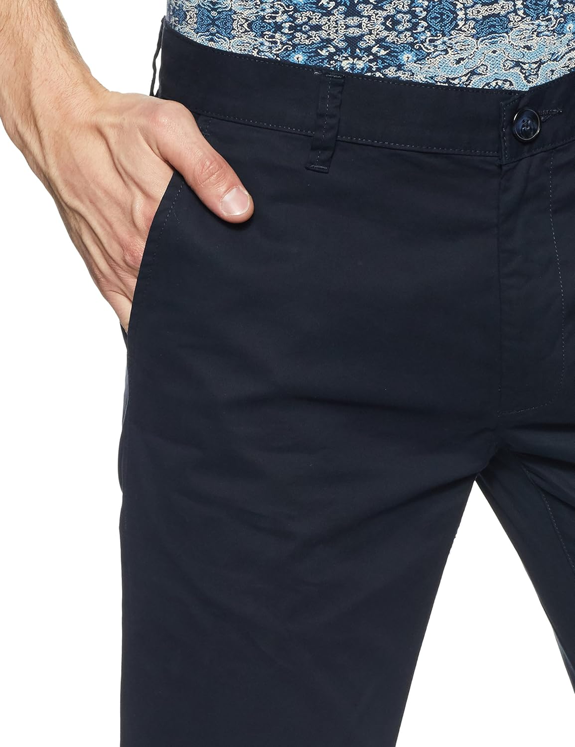 peter england men's chino casual trousers