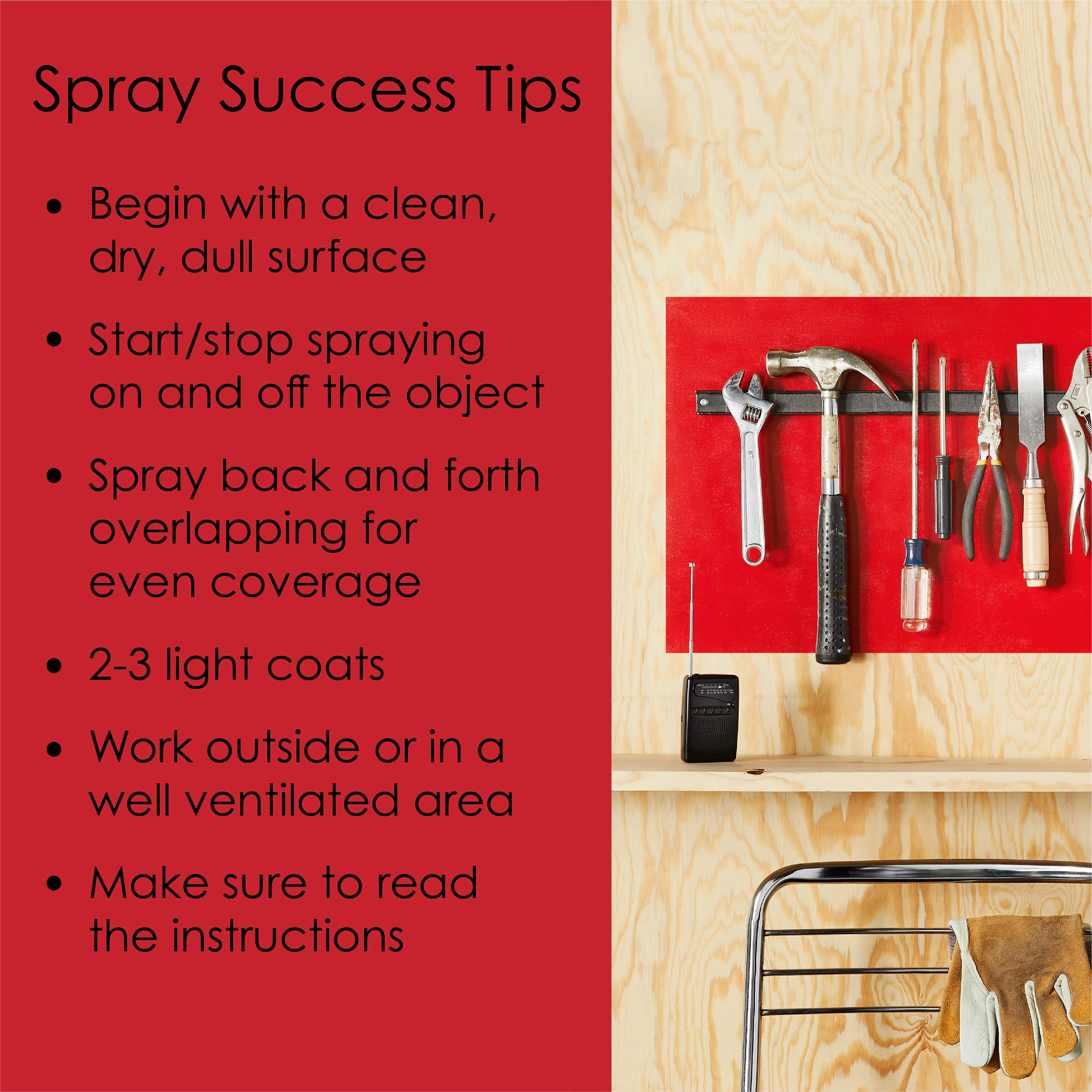 Krylon Fusion All-In-One Adhesive Spray Paint for Indoor/Outdoor Use, 12 oz, Red Pepper