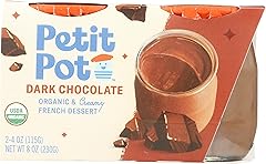 Petit Pot | Organic French Pudding | Dark Chocolate | Gluten-Free | Kosher | Ready-to-Eat | No Artificial Ingredients | No Pr