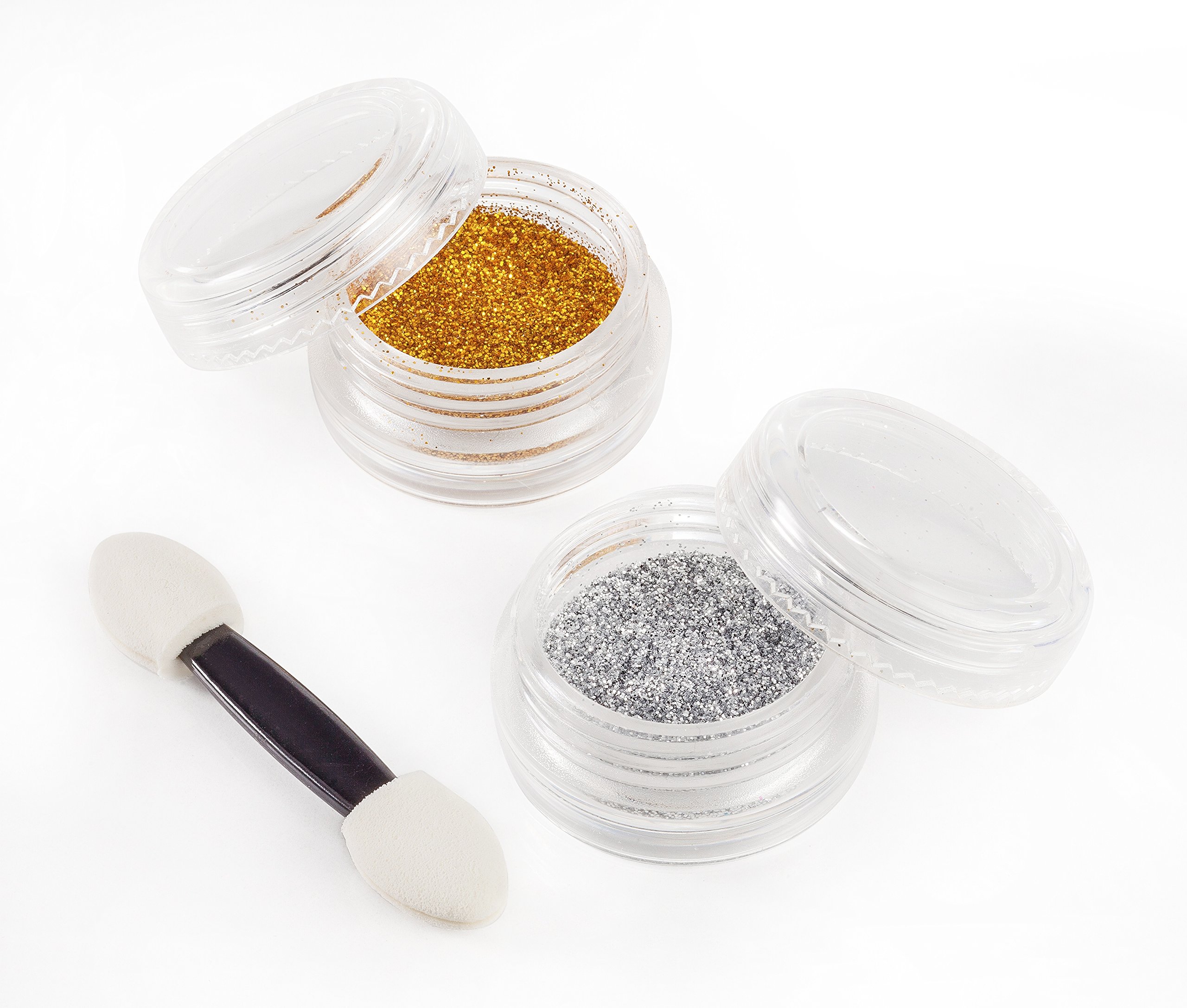 Face painting kits. Free 40 Stencils Included. Use for Body Painting,Birthday, Halloween or Kids Makeup Parties.Our Face Paint Kit Contain Palette 8 Colors, Glitter,Brushes & Sponges