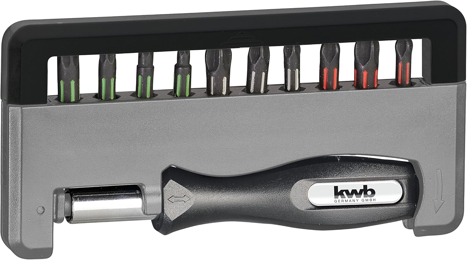 kwb 152010 Cell Phone Torsion Bit Box - 12-TLG. incl. Bit holder and handle, Multicolor, Variety pack - Image 3