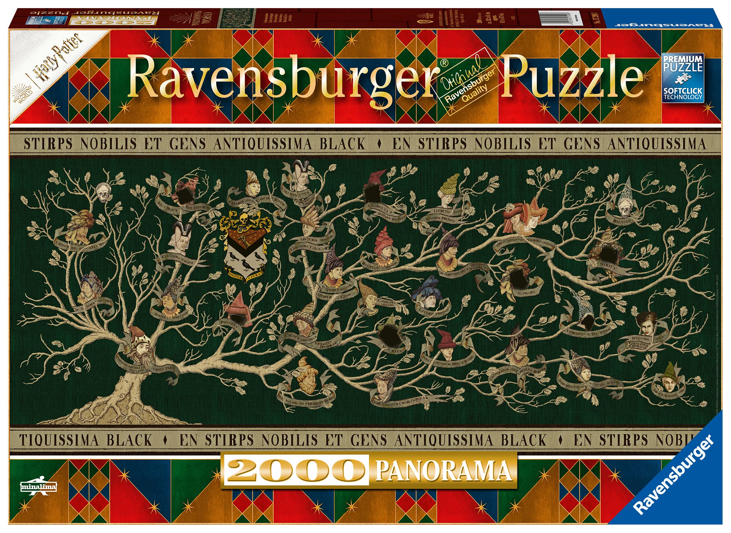 Ravensburger Harry Potter The Black Family Tree 2000 Piece Jigsaw Puzzles for Adults and Kids Age 12 Years Up