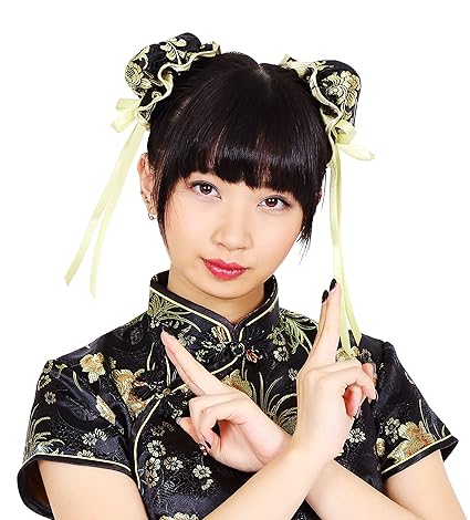 Amazon お団子カバー お団子 チャイナ服 ヘアアクセサリー コスプレ