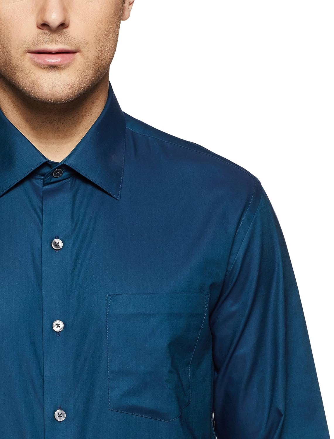 arrow men's solid slim fit formal shirt