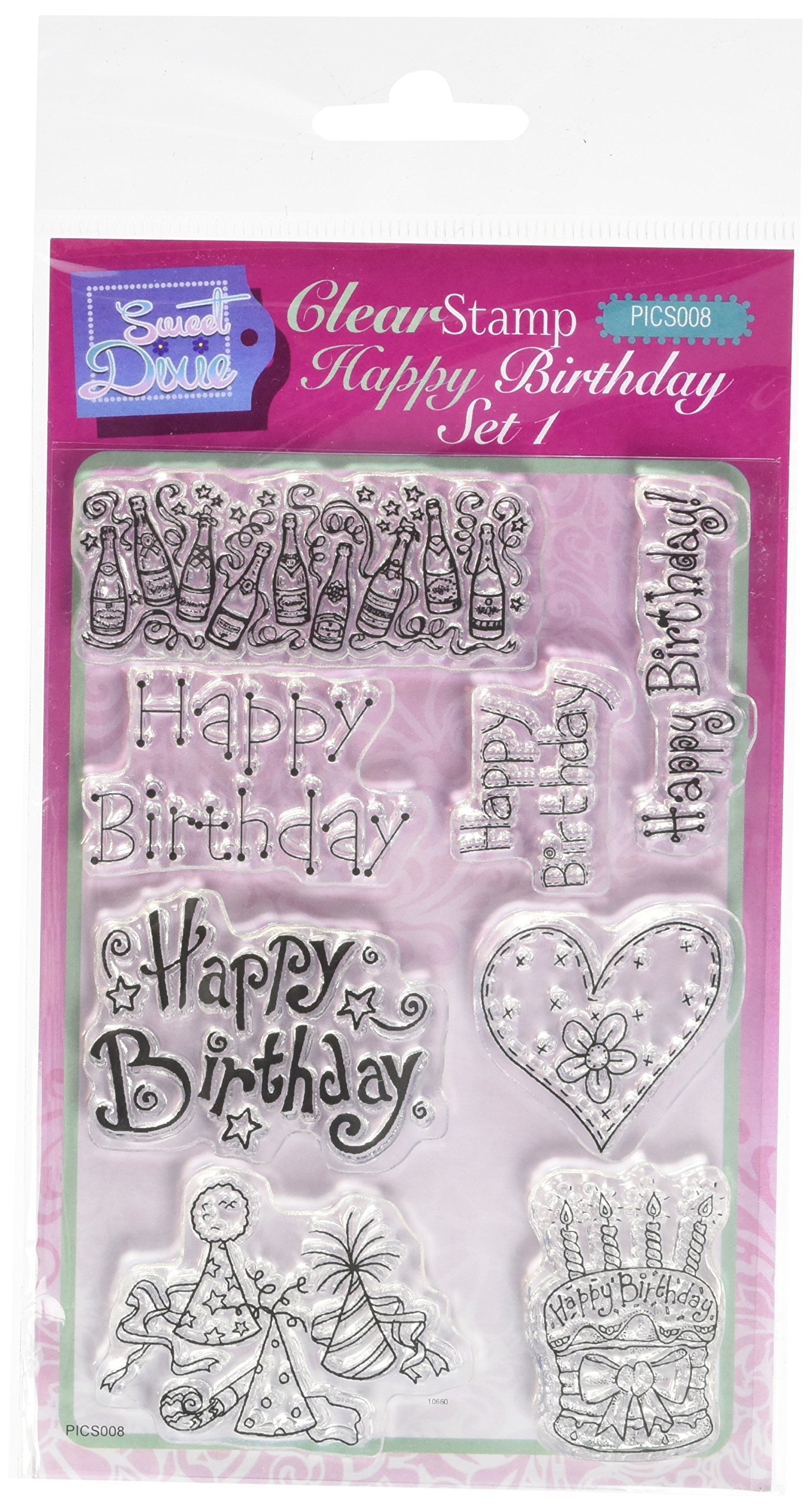 Lindsay Mason Designs A6 Happy Birthday Set 1 Clear Stamp