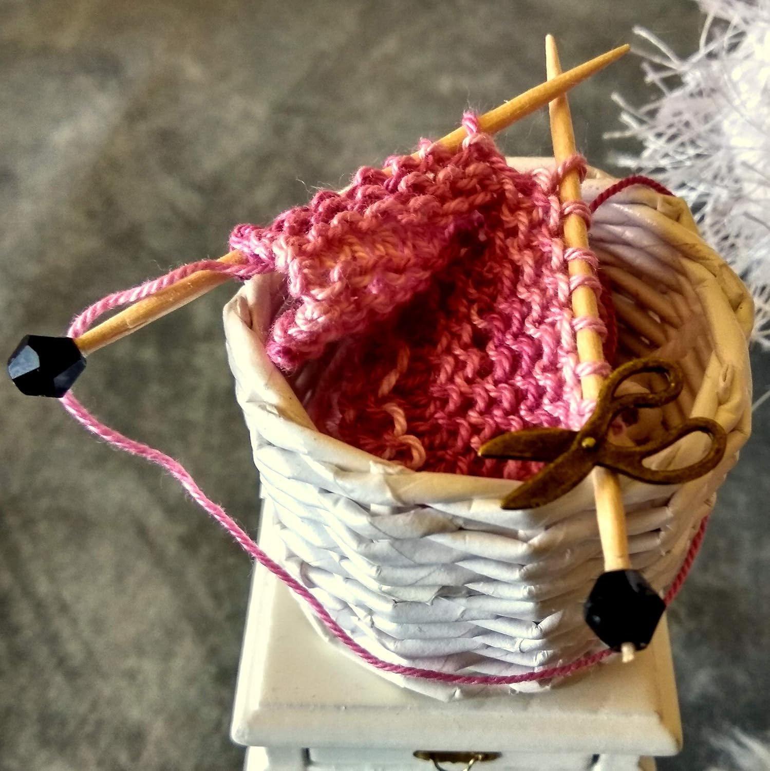 miniature knitting