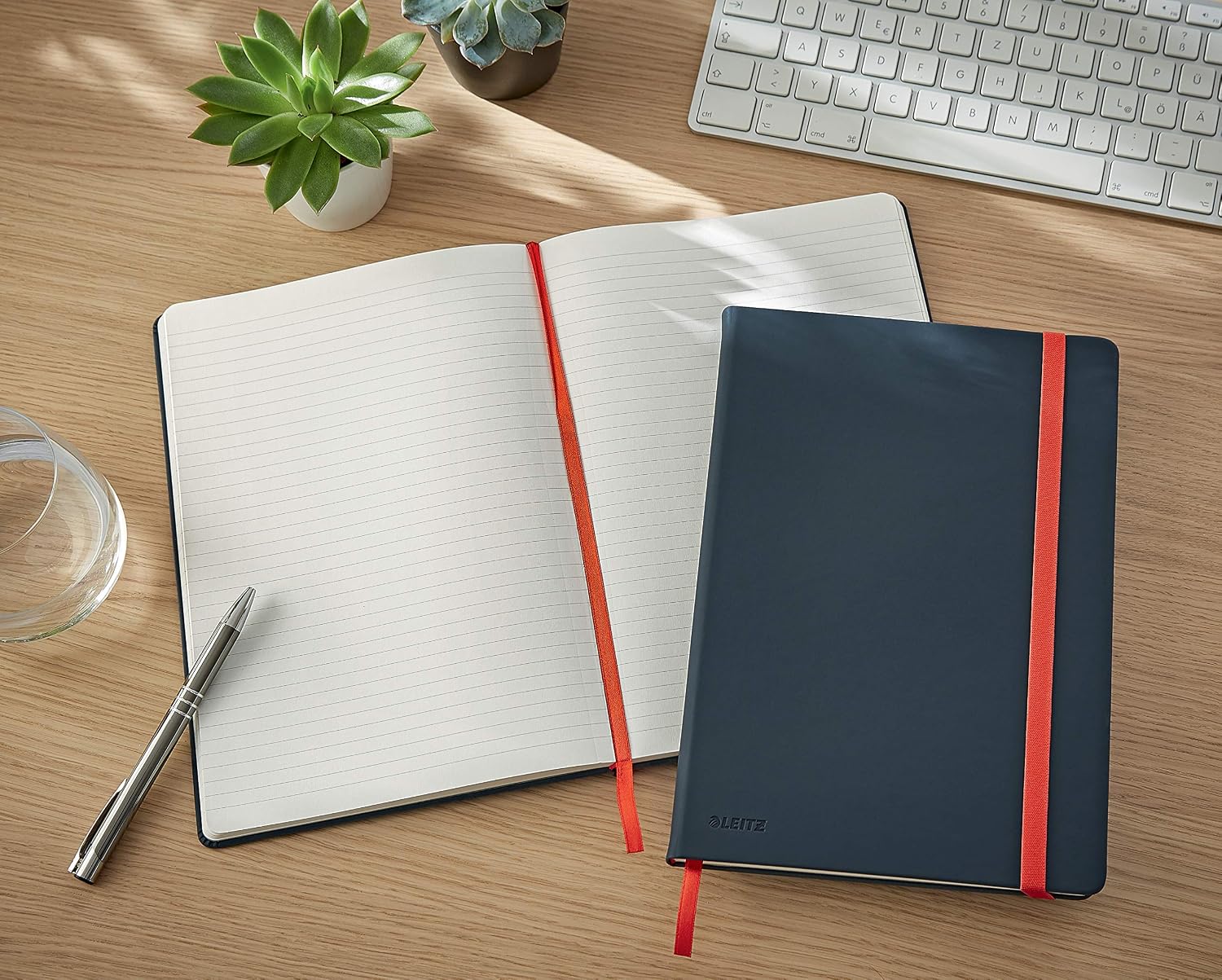 Leitz Large (B5) Ruled Hardcover Notebook, 80 Sheet, Cosy Range, Velvet Grey, 44830089, B5 Ruled - Image 4