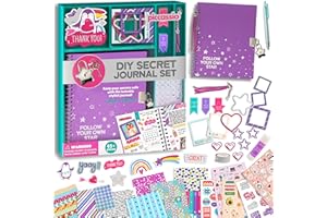 Piccassio DIY Journal Kit for Girls Ages 15+ – Complete Scrapbooking & Journaling Craft Set with Stationery, Stickers, & Art Supplies – Creative Teens Craft Kit