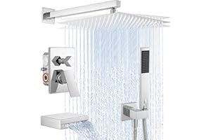 KES Shower Faucet Set, Shower System, Bathtub Faucet, Tub and Shower Faucet Combo, 12 Inch Shower Head with Handheld and Wate