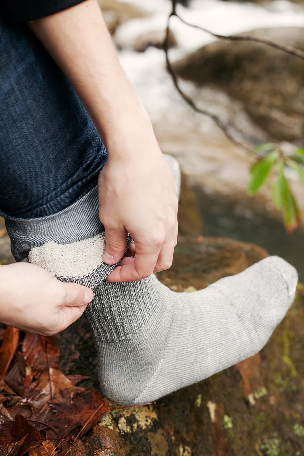 PEOPLE SOCKS 4pairs merino wool mens womens socks CharcoalX 2pairs, Navy X 1pair, Brown X1pair Large: Clothing
