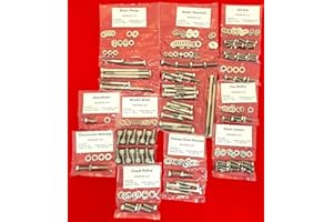 ALLOYBOLTZ - Compatible with 1986-1993 Small Block Ford 302 5.0L EFI Stainless Steel Engine HEX Bolt KIT