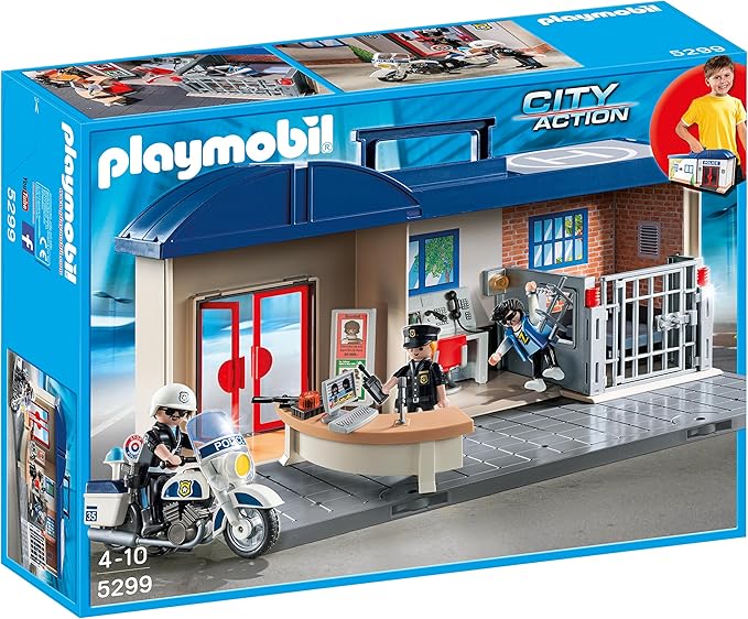 comisaria maletin playmobil amazon