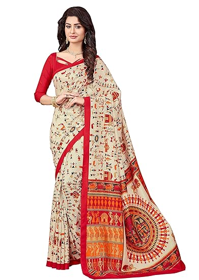 Art Silk Saree with Blouse Piece