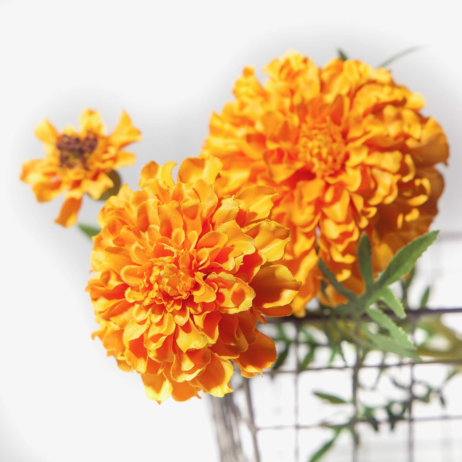 RAZ Imports Artificial Silk Flowers 26” Yellow/Orange