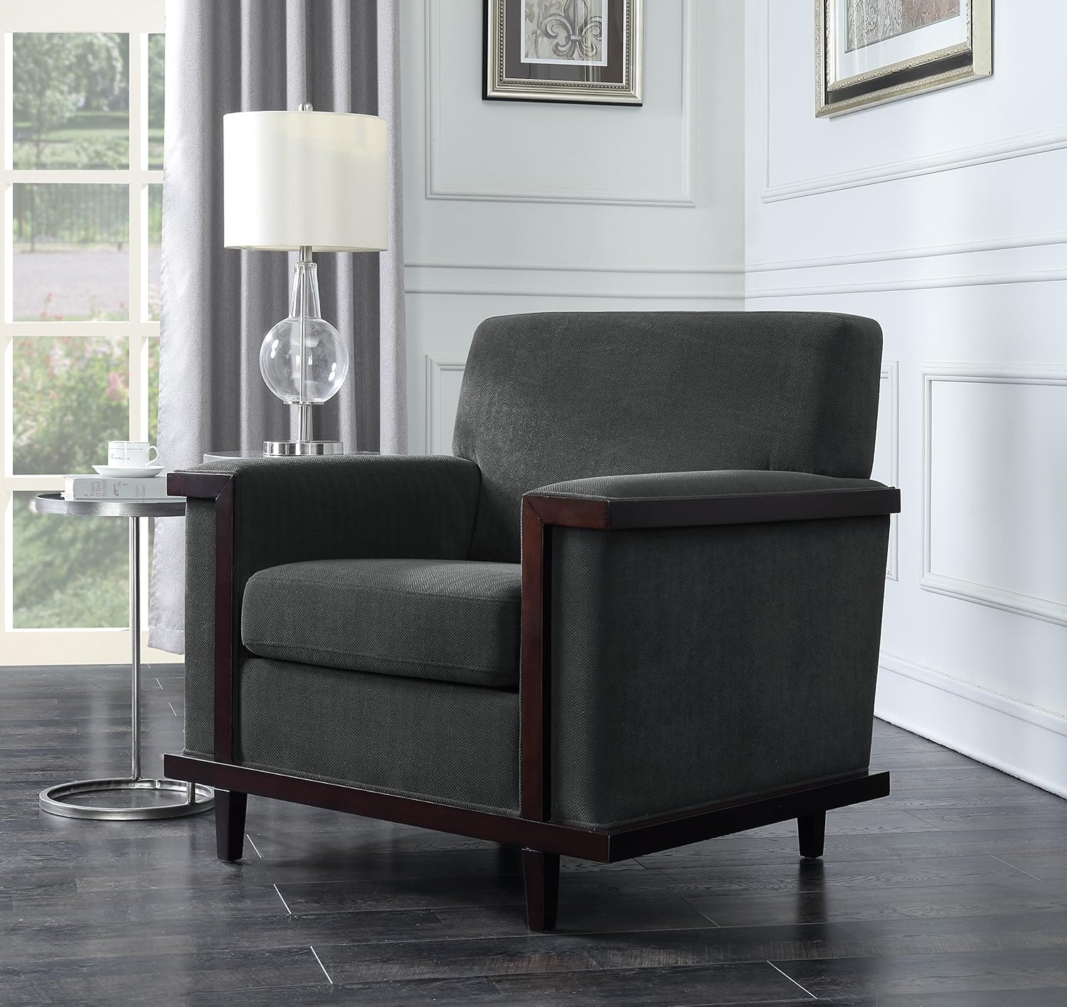 Iconic Home Norwell Retro Modern Wood Trim Detailed