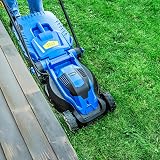 Hyundai 1300W Electric Lawn Mower 33cm Foldable Handle 30L Grass Box view 3