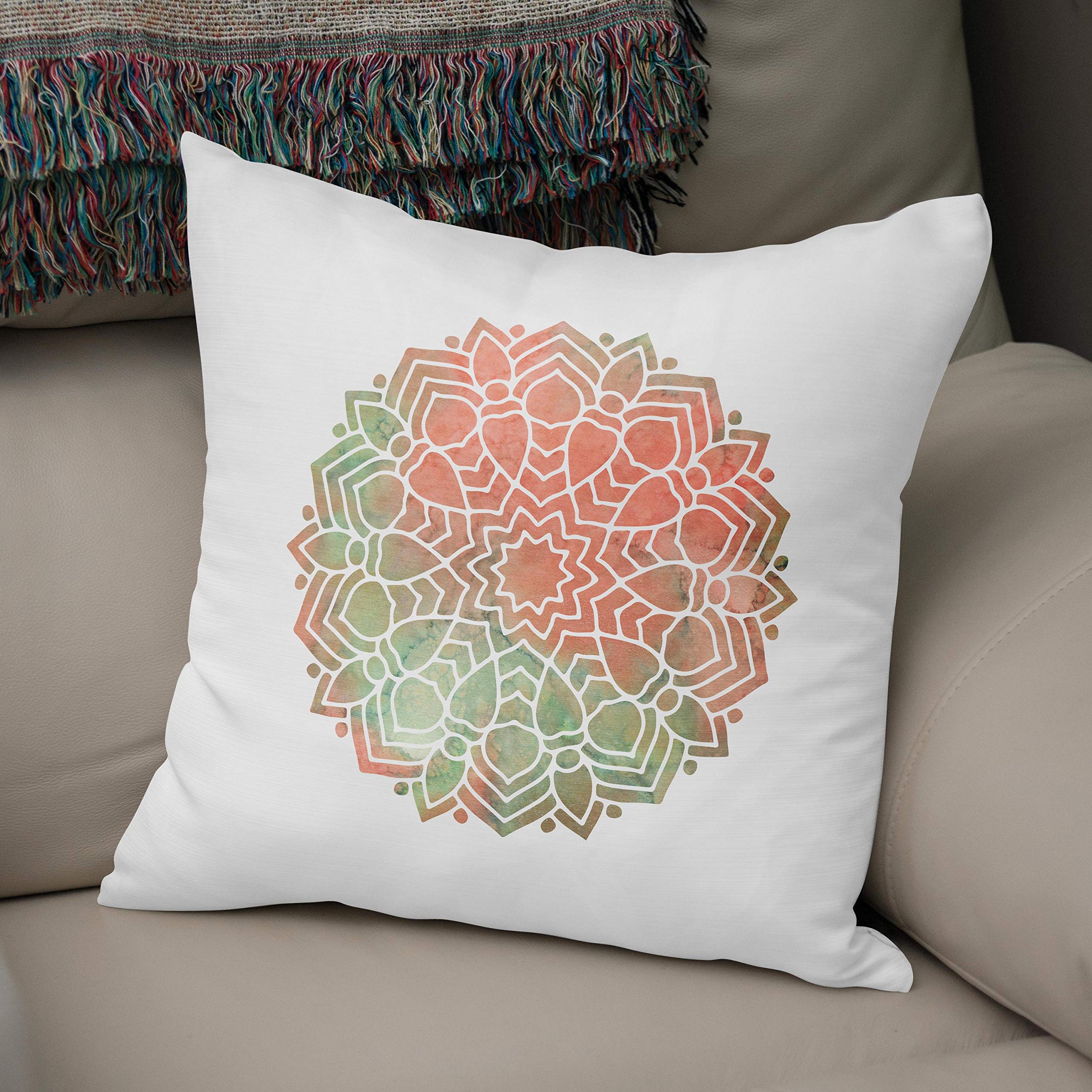Bonamaison, Decorative Cushion Cover - 50% Cotton 50% Polyester - 43x43cm - Designed and Manufactured in Turkey