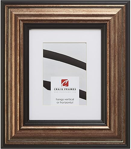 thumbnail image 2 of Craig Frames Gotham Picture Frame 24x24 Inch - Ornate Gold/Bronze, Matted For 20x20 Photo 2 of 10