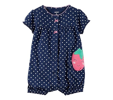 carter's strawberry romper