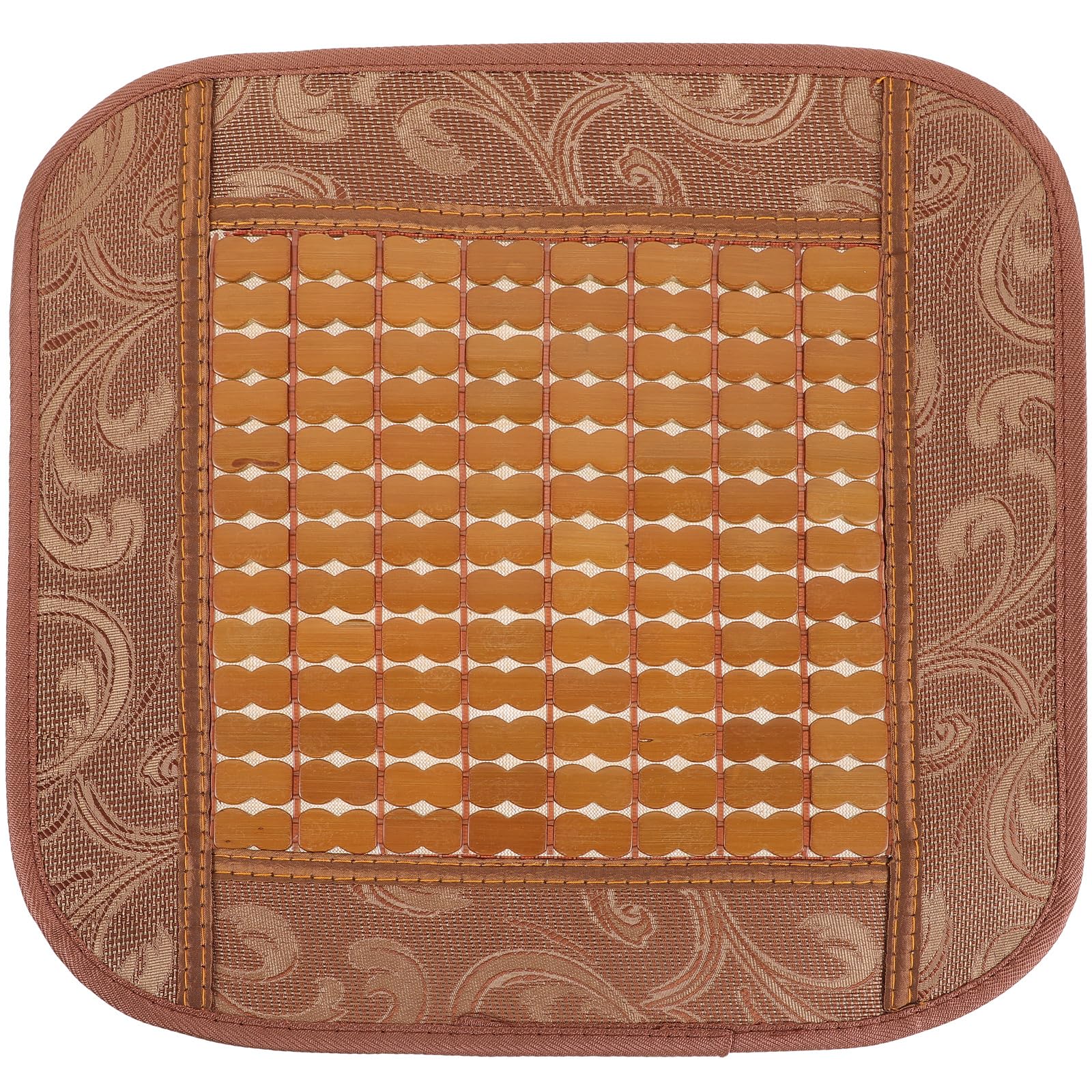 Housoutil Chair Car Bamboo Seat Cushions, Summer Chair Bamboo Cover, Breathable Seat Cushion Mat for Garden Patio and Car Comfortable Gel Seat Cushion for Enhanced Support and Coolness
