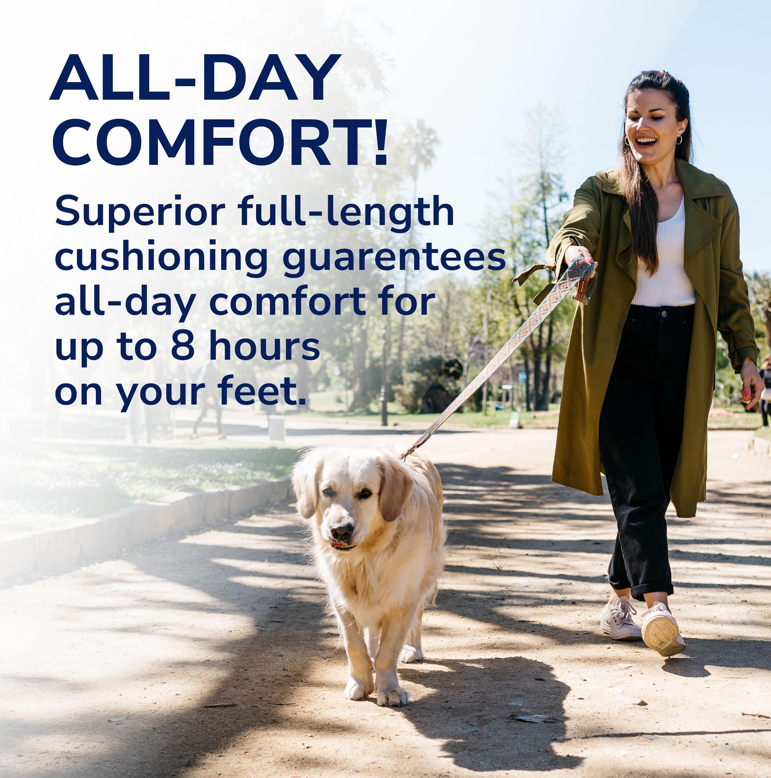 Dr. Scholl's Custom FiT Comfort – Plantar Fasciitis Insoles, Orthotics Shoe Inserts with Arch Support for Men & Women, Suitable for 220+ lbs, Stay on Your Feet All-Day with Optimum Cushioning, CF620