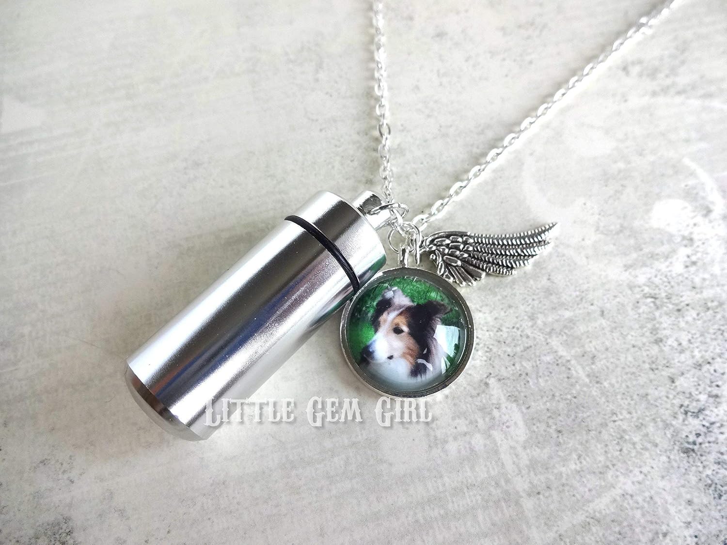 dog cremation urn necklace