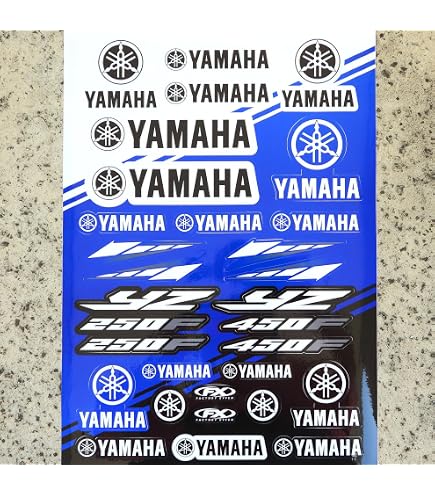 Amazon.com: Yz250 Swingarm Airbox Number Plate Decals Stickers Yz