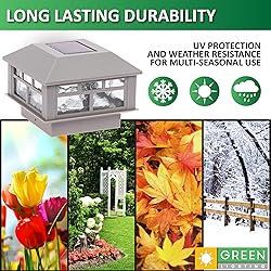 GreenLighting Modern Solar Post Cap Lights Fits 4x4